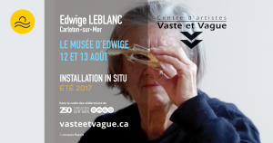 Vaste et Vague | Edwige LEBLANC LE MUSÉE D’EDWIGE | Installation in situ