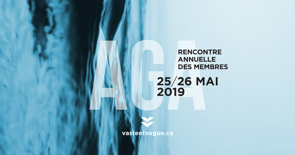 RENCONRTE ANNUELLE DES MEMBRES et AGA 2019 | Centre d'artistes Vaste et Vague